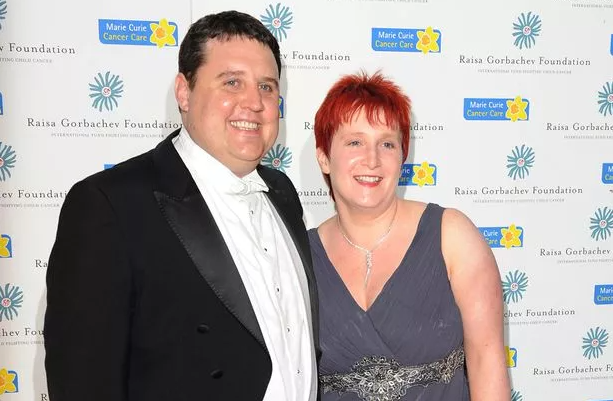 Peter Kay and his wife