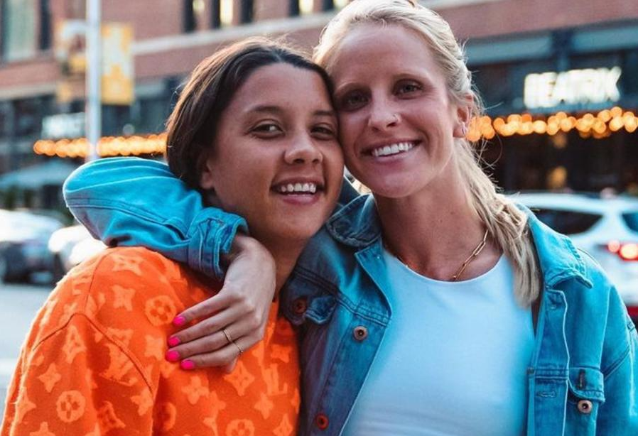 Sam Kerr and Nikki Stanton